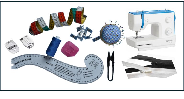 כלי תפירה לשימוש לתפירת רוכסן נסתר