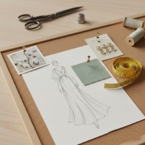 סקיצה של שמלה